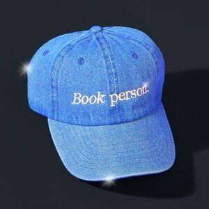 BOTM Book Person Blue Denim Cap